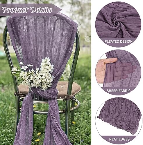 10FT Cheesecloth Table Runner Boho Party Home Decorations - Image 2