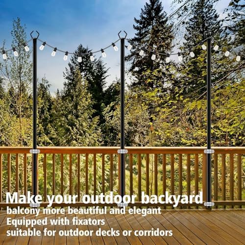 AILBTON 10 Pack 10Ft String Light Poles - Image 4