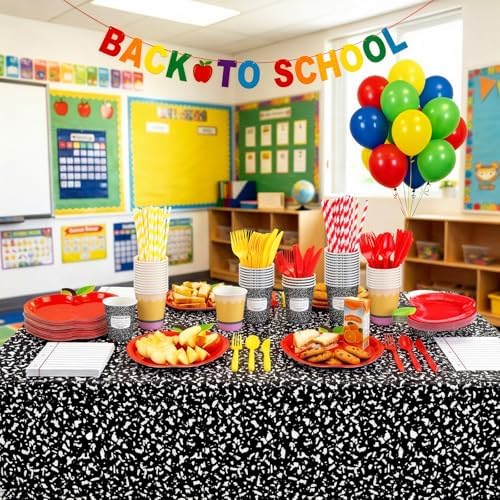 Vesici 452 Pcs Back to School Party Decorations Disposable Tableware Set - Image 6