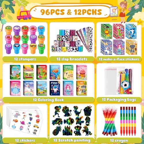 BenLouis 96Pcs Birthday Coloring Set for Kids Party Favors - Image 2