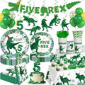 209pcs Dinosaur Birthday Decorations 5 for Boys, Serves 25 by Yingoto