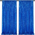 Navy Blue Sequin Backdrop Curtains,2 Panels 4FTx8FT Blue Curtain Backdrop Glitter Party Decorations Background Drapes for Wedding Birthday Anniversary Graduation Photo Booth Decor by SoarDream