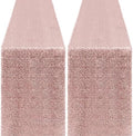 2 Packs 12 x 72 inches Sequin Table Runner, Rose Gold Glitter Table Runner for Birthday Party Supplies Wedding Engagement Baby Shower Holiday Celebration Event Decorations by Yblut