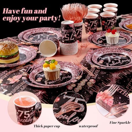 250PCS 75th Birthday Party Decorations for 50 Guestsy - Image 3