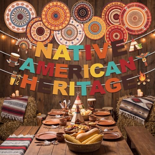 Native American Heritage Month Banner Fans Party Decorations 12PCS - Image 5