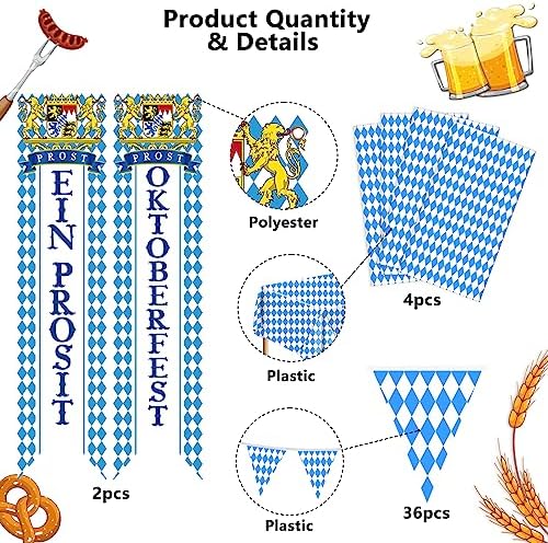 Oktoberfest Decorations Kit for German Beer Festival Theme Party - Image 3