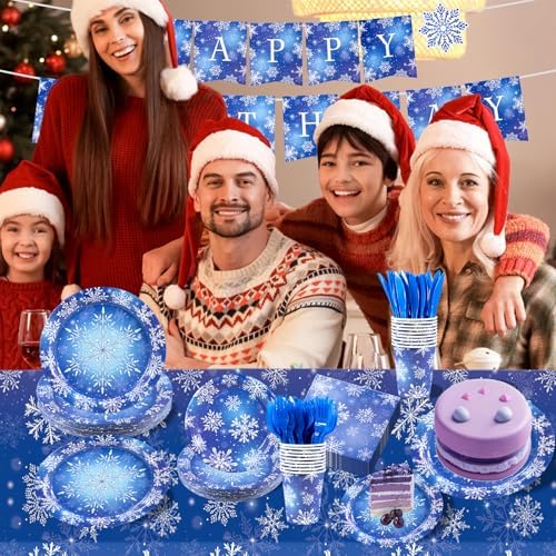 182 Pieces Frozen Birthday Party Supplies Serve 30 - Image 7