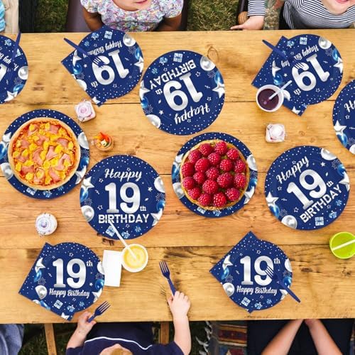 96Pcs 19th Birthday Party Decorations Serves 24 - Image 7
