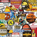 250+ Hard Hat Stickers for Adults - Funny Sticker Book for Water Bottle, Helmet, Cars, Tool Box, Truck, Motorcycle, Cooler, Laptop - Blue Collar Cool Fun Hardhat Stickers Gifts for Men, Waterproof by VYRANA