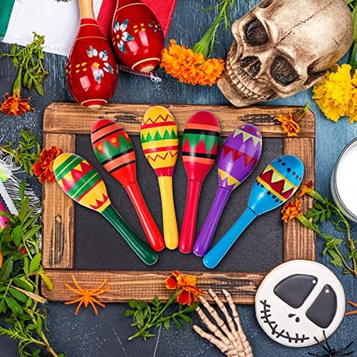 12 Pcs Mini Maracas, Mexican Fiesta Party Decorations, Cinco De Mayo Favors - Image 6