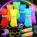 HONLYNE 200 Pack Glow Sticks Party Favors Bulk, 8" Glow in the Dark Party Supplies, Party Favors for Kids 8-12, Neon Glow Stick Bracelets & Necklaces for Raves, Halloween, Christmas, Birthdays by GlowPartySupplies