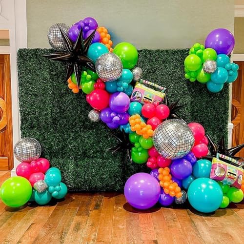 MEBAY Rainbow Balloons Garland Arch Kit, 146Pcs 5 Assorted Color Latex Balloon Different Sizes 18 12 10 5 Inch for Gender Reveal Baby Shower Wedding Birthday Party Decoration - Image 3