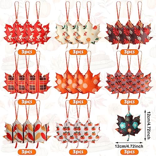 Tudomro 27 Pcs Felt Fall Tree Ornament Decoration, Cute Style - Image 4