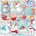 OHOME Winter Stickers | 100 PCS Snowflake Stickers for Kids - Vinyl Winter Games Toys Gifts Activities Party Favors Supplies - Snowman Crafts Bulk for Classroom Home by OHOME