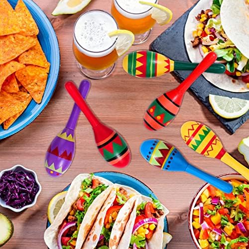 12 Pcs Mini Maracas, Mexican Fiesta Party Decorations, Cinco De Mayo Favors - Image 5