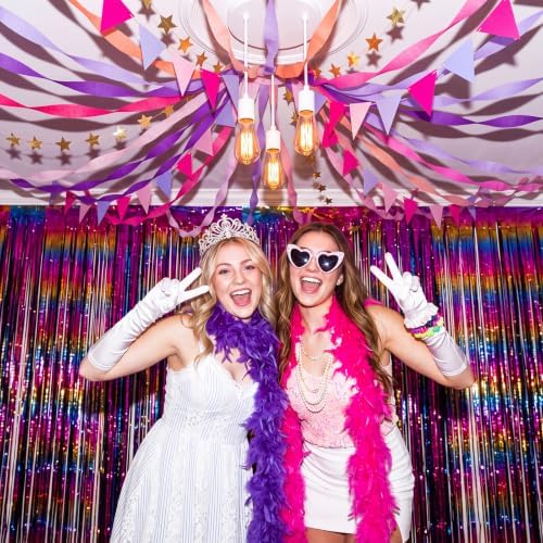 Frienda 14 Pcs Purple Pink Party Decorations Set for Fancy Birthday Party - Image 6
