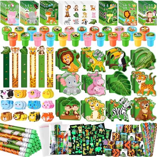BenLouis 240Pcs Jungle Safari Stationery Set Party Favors for Kids by BenLouis