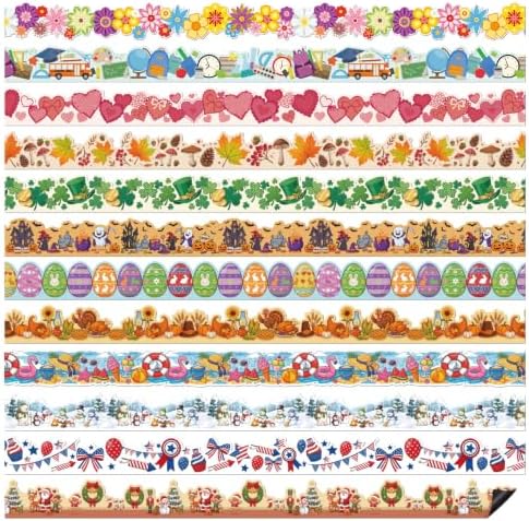 24 Pack Magnetic Holiday Seasonal Bulletin Board Borders Bulk by Unknown