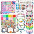 leitait Girls Toys Bracelet Making Kit -3400pcs Charm Jewelry Making Kit Supplies,Unicorn/Mermaid Crafts Birthday Christmas Gifts for Girls Ages 5 6 7 8 9 10 11 12 Years Old by leitait