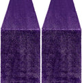2 Packs 12 x 72 inches Sequin Table Runner, Purple Glitter Table Runner for Birthday Party Supplies Wedding Engagement Baby Shower Holiday Celebration Event Decorations by Yblut