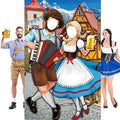 Tudomro 6 x 4 ft Oktoberfest Couple Photo Door Banner Party Decorations by Tudomro