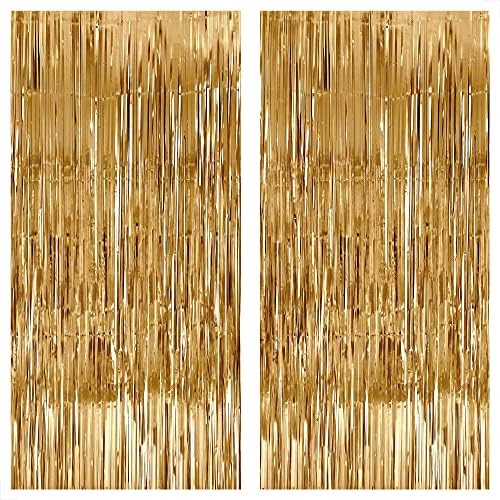 KatchOn XtraLarge, Champagne Gold Backdrop - 3.2x8 Feet, Pack of 2 by KatchOn