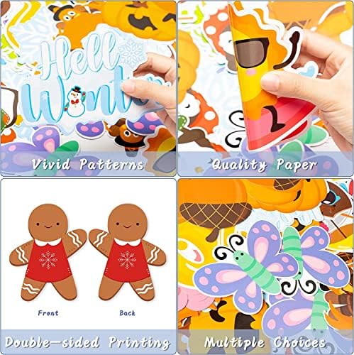 Haooryx Spring Summer Fall Winter Classroom Cutouts Bulletin Board Set - Image 4