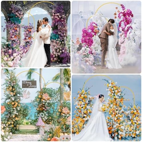 Wokceer Arch Backdrop Stand and Cover Set of 2, 7.2FT,6FT Arch with Cover - Image 6