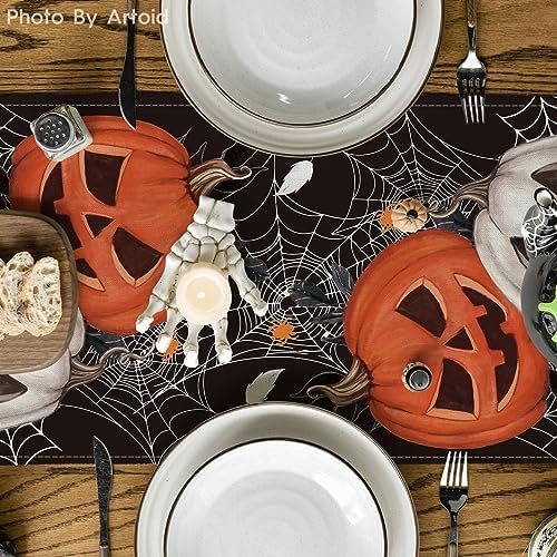 Artoid Mode 210 GSM Halloween Table Runner Home Party Decor 13x36 Inch - Image 3