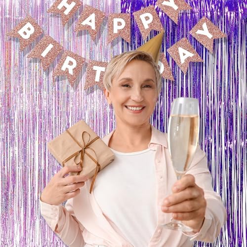 BRAVESHINE Party Streamers Backdrop | Tinsel Foil Fringe Curtains - Image 3