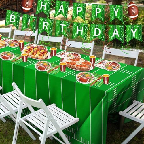 177PCS Football Birthday Party Decoration,Football Tableware Party Supplies - Image 6