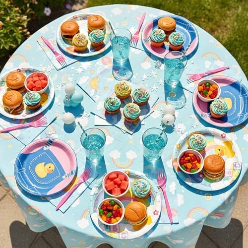 GaofanWai English Teacher Plates and Napkin - 96PCS Cartoon Teacher Tableware for Girls, Happy Birthday Party Decoration Dinnerware Set Paper Napkin Fork for Cartoon Teacher Fans Baby Shower 24 Guests - Image 6