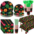 Vesici 452 Pcs Tropical Nights Hawaiian Aloha Party Supplies for 50 by Vesici