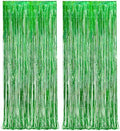 Green Tinsel Curtain Party Backdrop - 2 Packs by GREATRIL