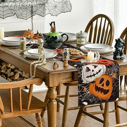 Artoid Mode 210 GSM Halloween Table Runner Home Party Decor 13x36 Inch - Image 4