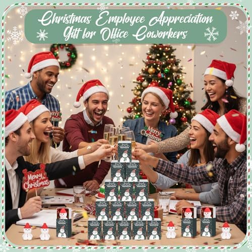 24 Sets Winter Break Gifts Snowman Holiday Party Favors with Boxes - Image 6