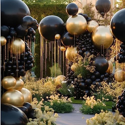 412pcs Metallic Gold Balloon Garland Arch Kit 18 12 10 5 Inch Different Sizes Latex Chrome Balloons for Baby Shower Birthday Graduation Wedding Anniversary Celebration Party Decoration - Image 5