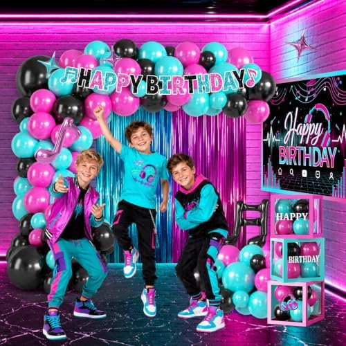 Cocomigo 303pcs Music Birthday Decorations, All-in-One Set Serves 25 - Image 4