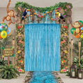 VitalCozy 7pcs Jungle Party Decorations Rainforest Door Backdrop by VitalCozy