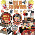 199pcs Movie Night Supplies, Convenient Tableware Set Serves 25 by Yingoto