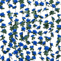 8 Pcs 66Ft Flower Garland Rose Vines, Sapphire Floral Garland Flower Vines by MARTINEMALL