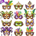 56PCS Mardi Gras Masks Bulk Set: Party Decorations Carnival Favors(Paper) by 80UncleKimby