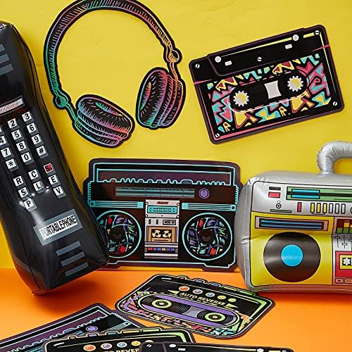 Zhanmai 26 Pieces 80s 90s Party Decor, 80s 90s Prop - Image 4