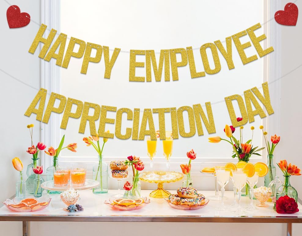 Happy Employee Appreciation Day Banner - Employee Appreciation Decorations - Thank You Employee Decorations - Image 6