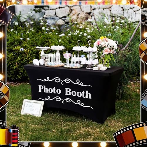 Gilprop Photo Booth Props Tablecloth Spandex Table Cover, Stylish, 4ft - Image 6