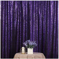 Poise3EHome Purple Sequin Backdrop, 6Ft x 8Ft Glitter Photography Background Curtains for Halloween Party Wedding Birthday Decoration by Poise3EHome