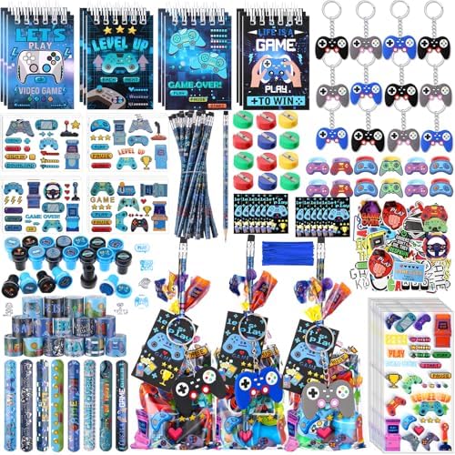 Sayglossy 371 Pcs Cool Video Game Party Favors Set Birthday Supplies by Sayglossy