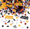 Halloween Confetti Spider Pumpkin Ghost Bats Witch Shape Table Scatters Confetti for Halloween Decorations Ghost Pumpkin Party Sets by Unknown
