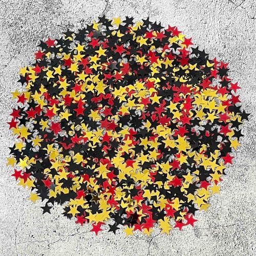 Beer Festival Confetti Black Gold Red Stars Shape Table Scatters Confetti for Star Party Wedding Decorations Party Sets - Image 5