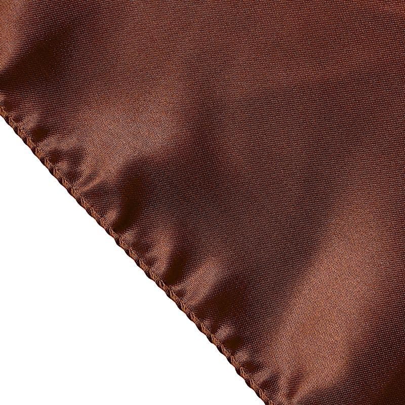 10 pcs 72x72 inch Cinnamon Brown Square Tablecloth Satin Fabric Overlays Linens | Table Cloths Cover for Wedding Party Banquet Reception Events Decoration Kitchen Dining Events Kitchen Dining - Image 7